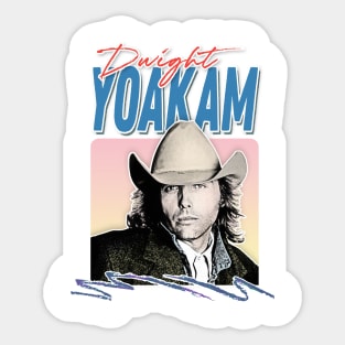 Dwight Yoakam // 80s Styled Retro Design Sticker